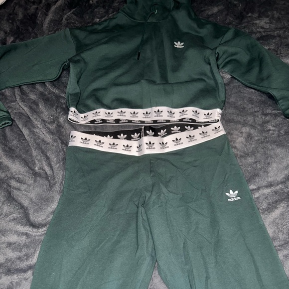 Adidas Dark Green Tracksuit Set - Picture 1 of 7